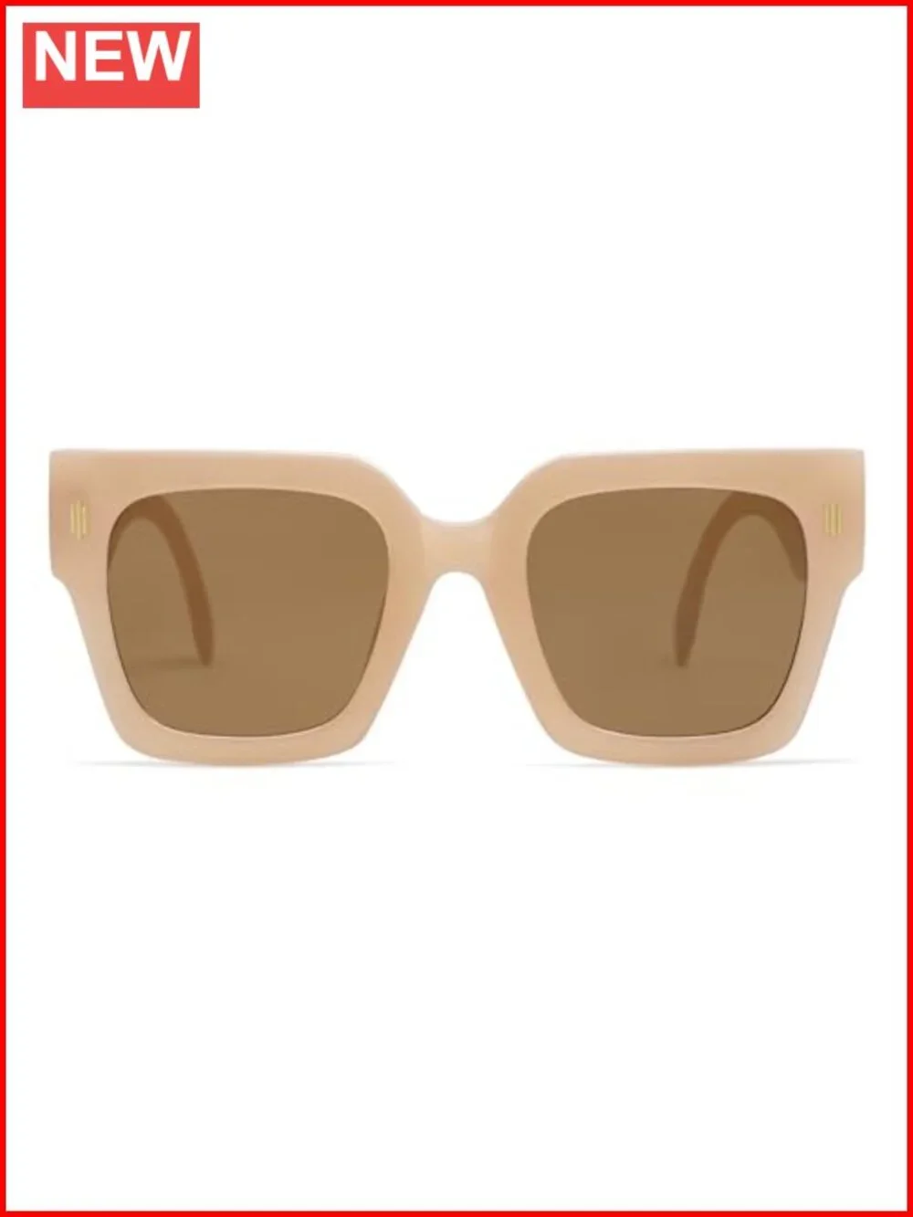 Oversized Square Sunglasses for Women UV400 Protection Retro Shield